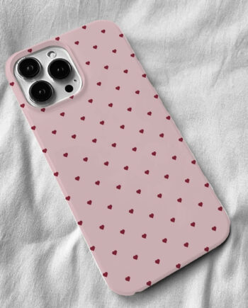 Glossy Pink Heart Phone Case