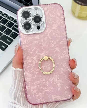 Pearl Glitter iPhone Case with Finger Holder