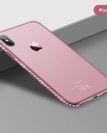 Pink Diamond phone Case for iPhone X