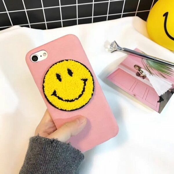 Pink Smiley Face Phone Case