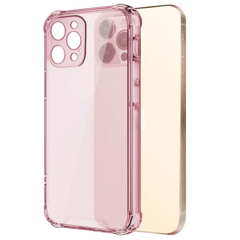 Pink Shockproof Clear iPhone Case