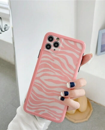 pink zebra phone case