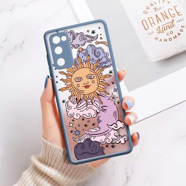 Sun and Moon Phone Case - Blue - Samsung s21 s21 plus s21 ultra