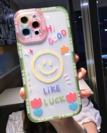 Clear smiley face iPhone Case