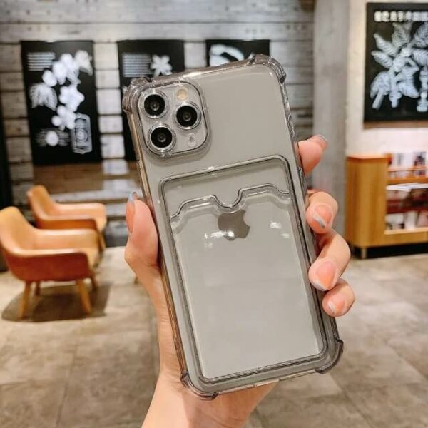 Shockproof Clear Case with Card Holder