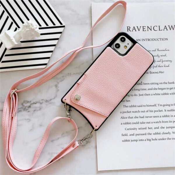 Wallet iPhone Case With Crossbody Strap