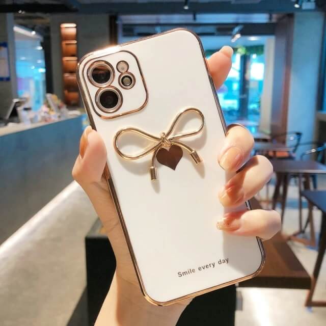 bowknot electroplated iPhone case