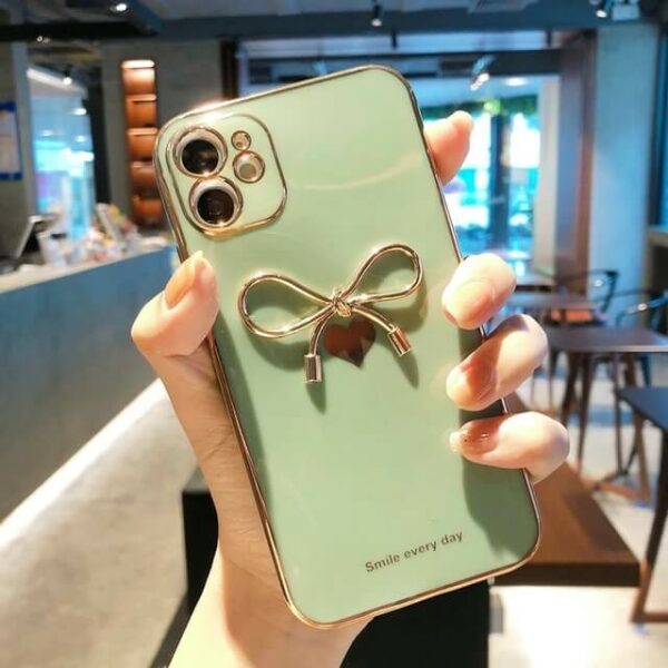 bowknot gold plated iPhone case