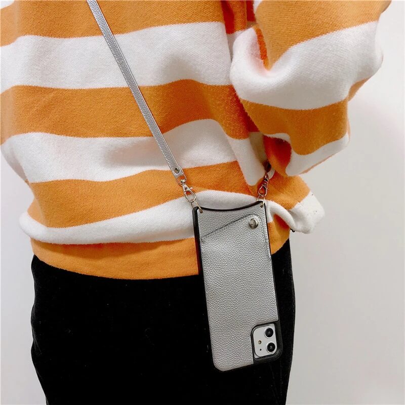 iPhone Wallet Case With Crossbody Strap