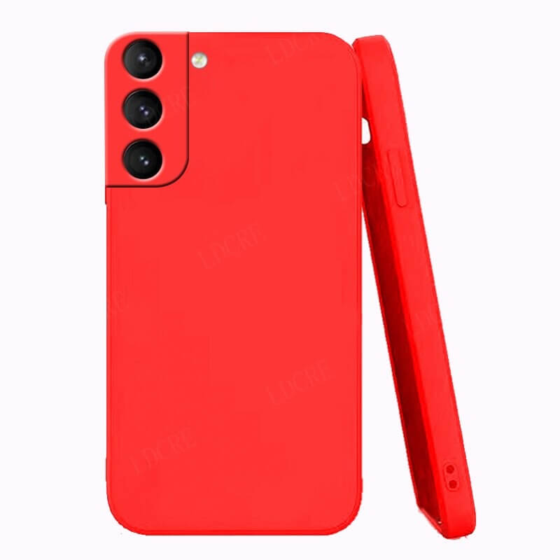 Red Liquid Silicone Samsung S22 Series Case