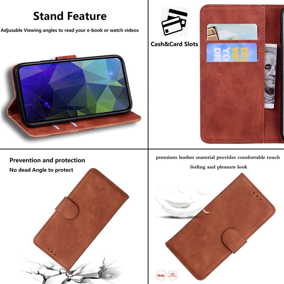 Leather Wallet Samsung Case Cover With Card Holder