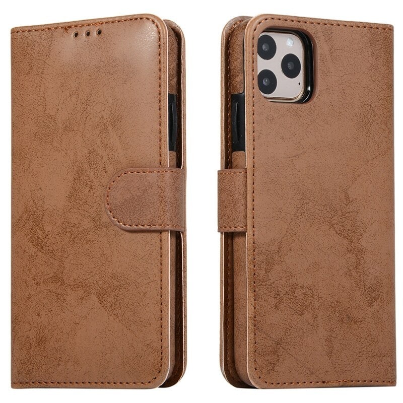 Leather iPhone 14 Max Wallet Case With Card Holder