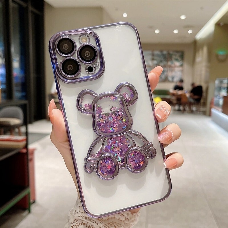 Cute Bear Shockproof iPhone Case Cover