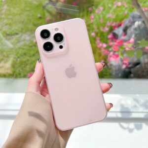 Pink sand silicone iPhone case