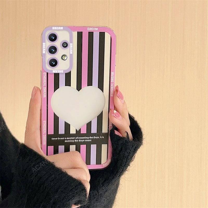 Cute Pink Silicone Samsung Phone Case (1)