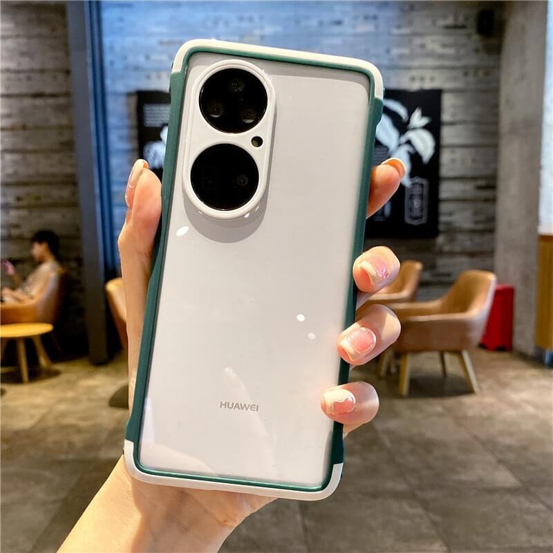 Ultra-Thin Transparent Shockproof Case - Green