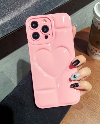 Candy Color Love Heart Phone Case
