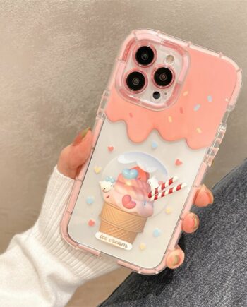Pink Ice Cream iPhone Case