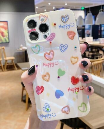 Happy Love Heart iPhone Case