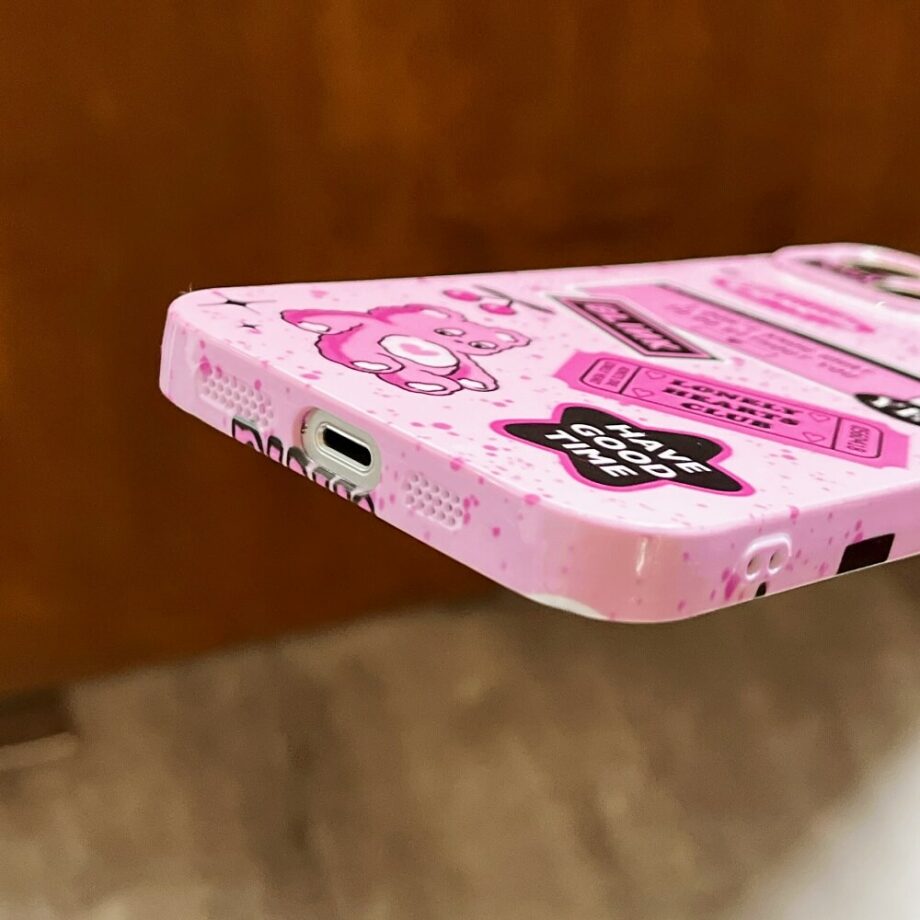Pink Sticker Phone Case