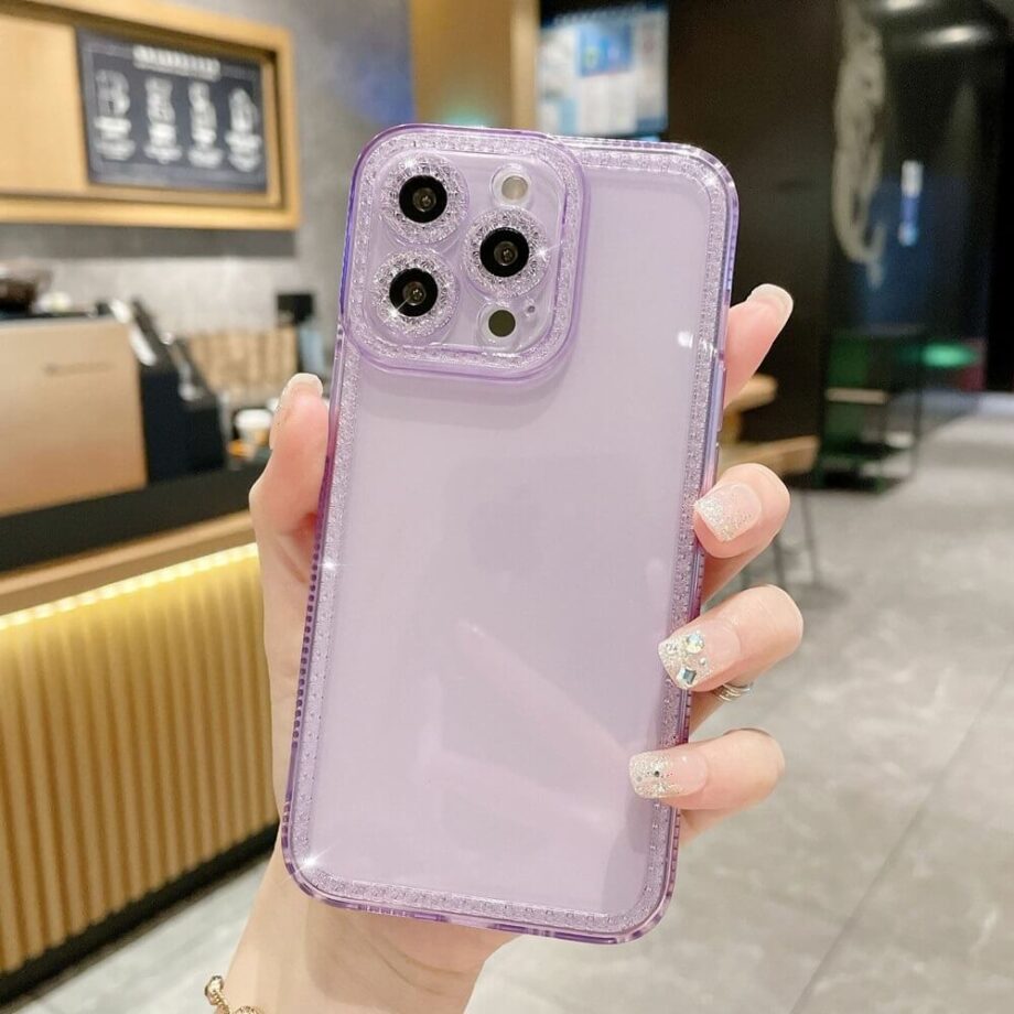Purple Clear Phone Case