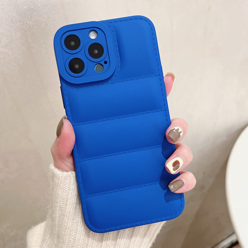 Blue Down Jacket iPhone Case