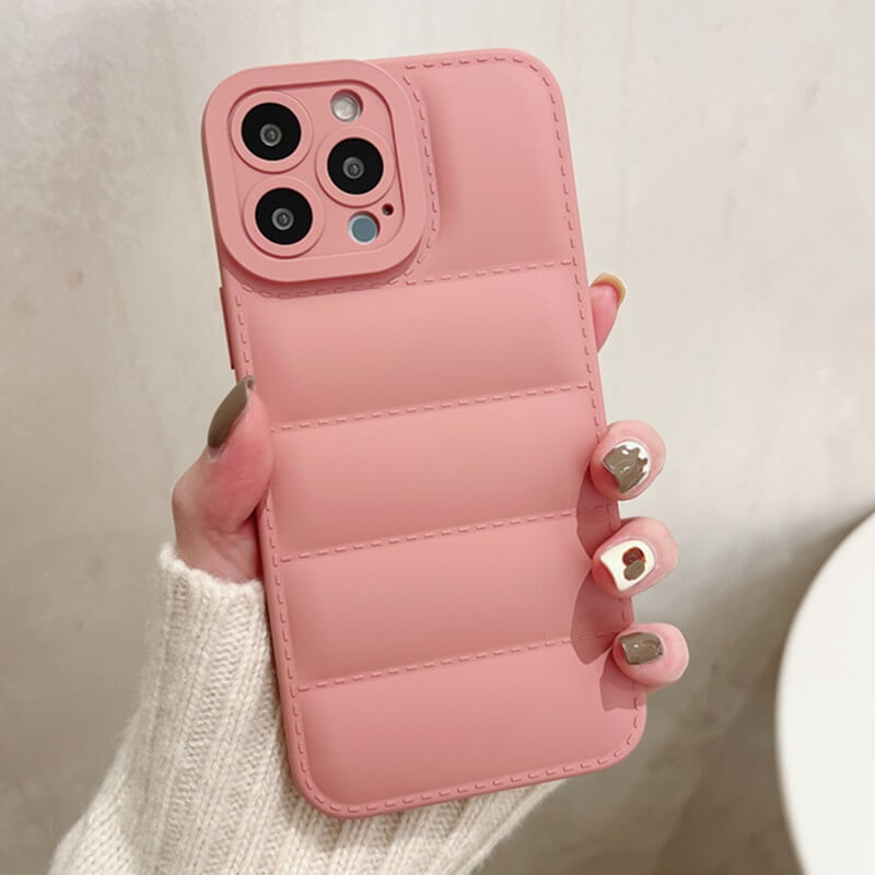 Candy Color Down Jacket iPhone Case