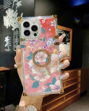 Holographic Flower Square Phone Case