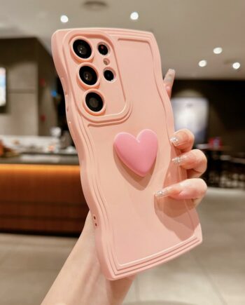 Shockproof Love Heart Wave Phone Case