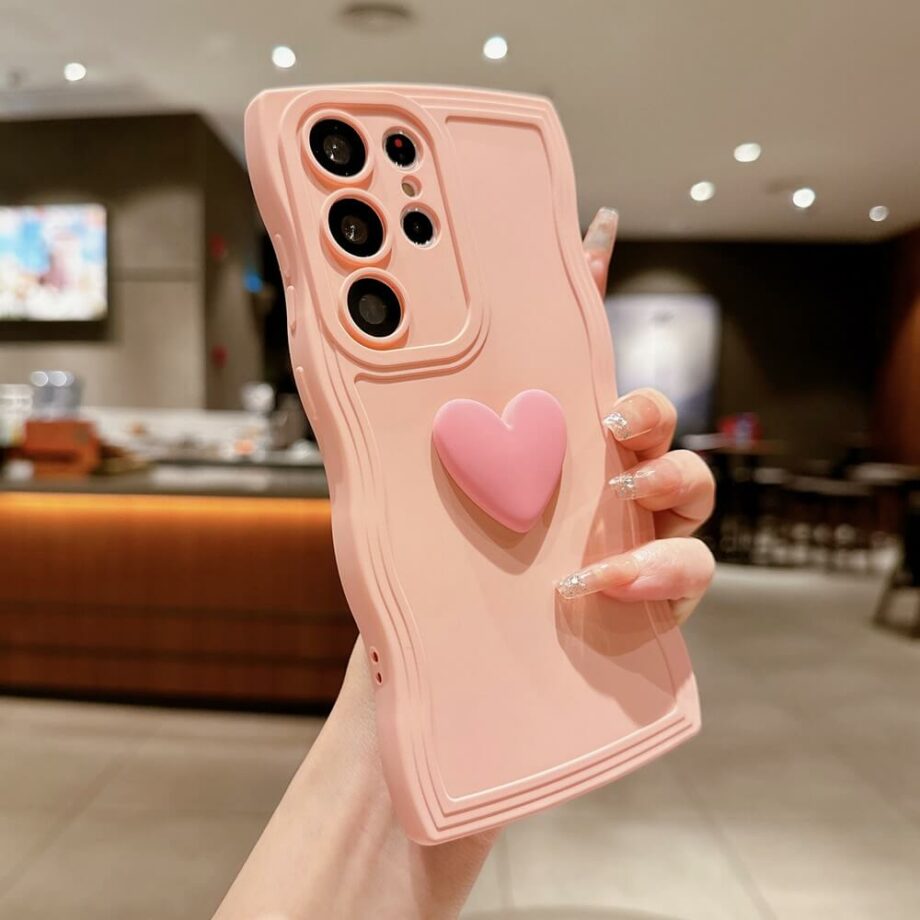 Shockproof Love Heart Wave Phone Case
