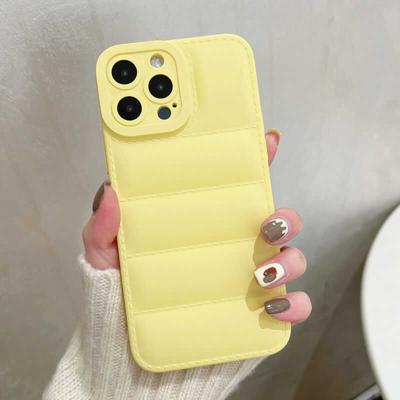 Yellow Down Jacket iPhone Case