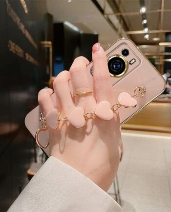 Heart Bracelet Wrist Strap Huawei Phone Case
