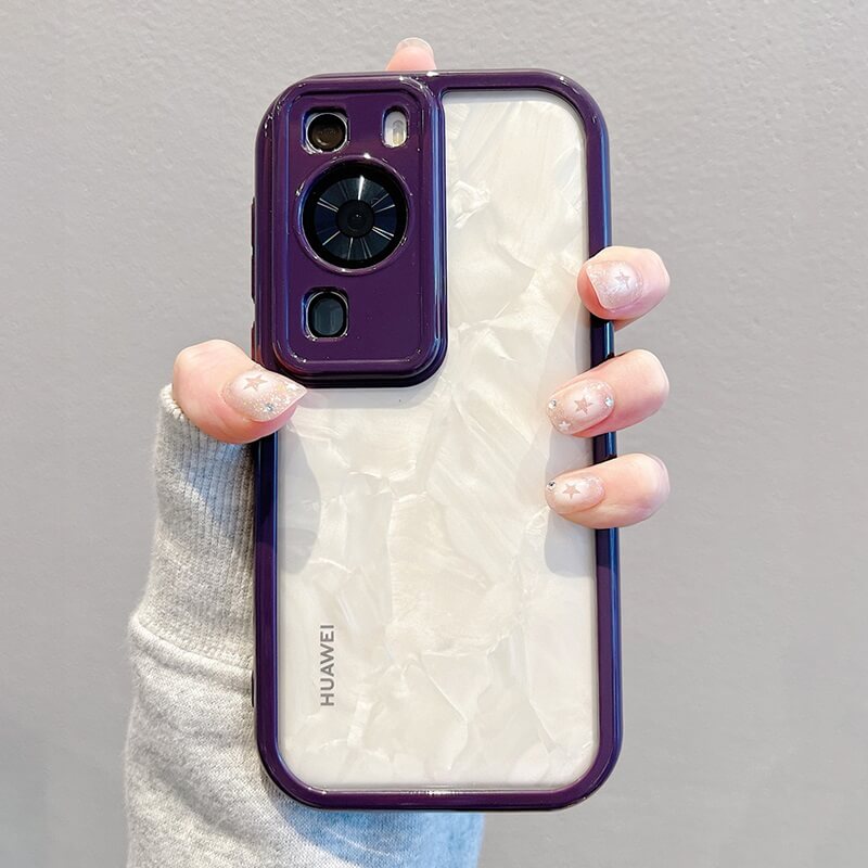 Purple Silicone Case Clear Phone Case