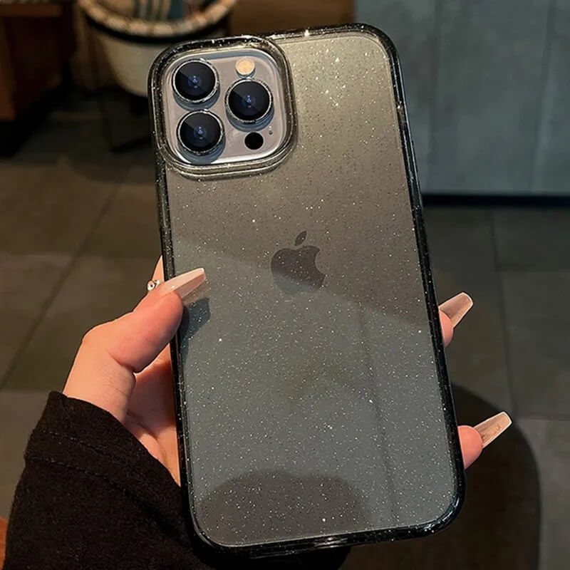 Black Clear Silicone Case for iPhone 15 Series