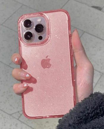 Glitter Clear Silicone Case for iPhone 15 Series