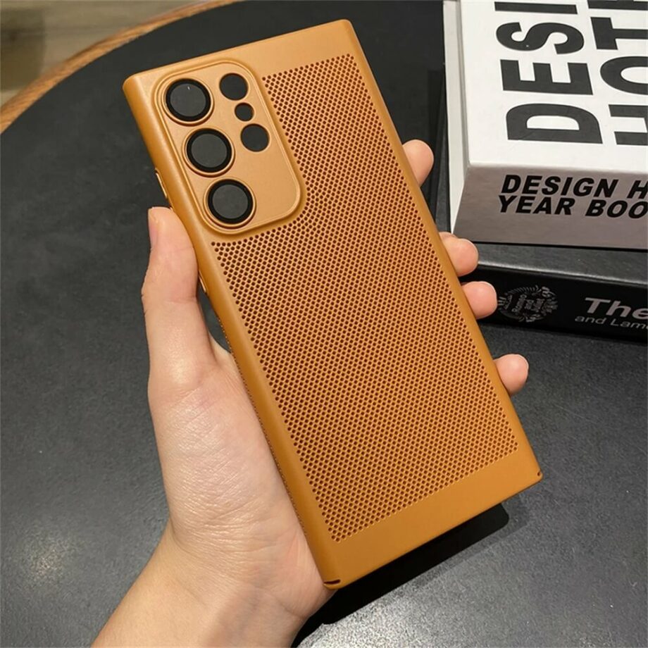 Brown Heat Dissipation Phone Case