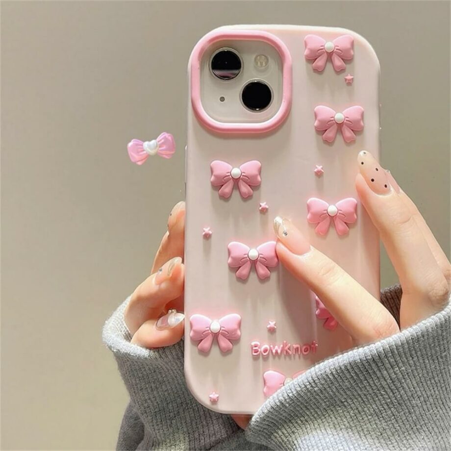 Cute Pink Bowknot Phone Case
