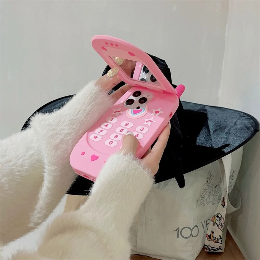 Cute Pink Mirror iPhone Case