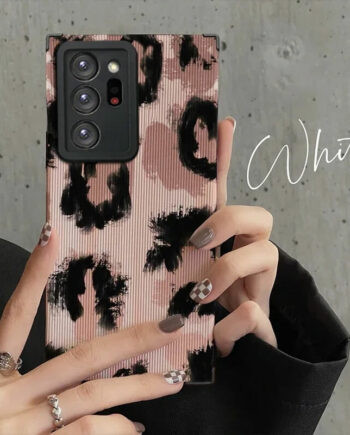 Light Pink Cheetah Illustration Phone Case