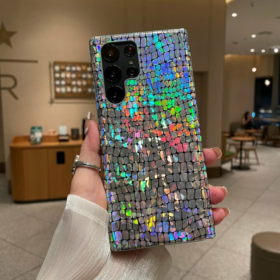 Shiny Sparle Rainbow Bling Laser Samsung Case