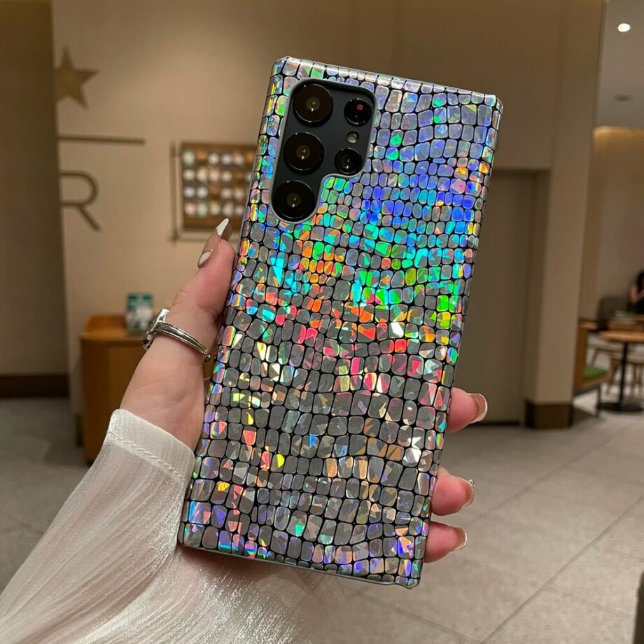 Shiny Sparle Rainbow Bling Laser Samsung Phone Case