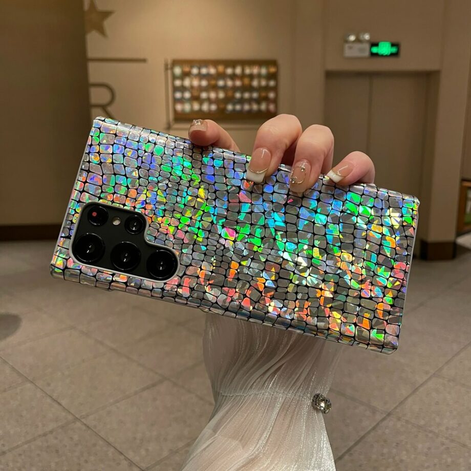 Shiny Sparle Rainbow Bling Phone Case for S24, S23, S22 (2)