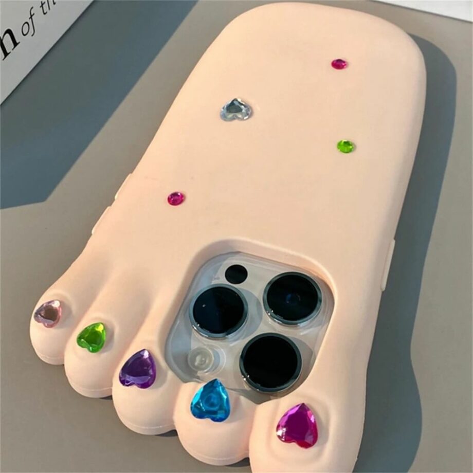Soft Silicone 3D Foot Shape iPhone case