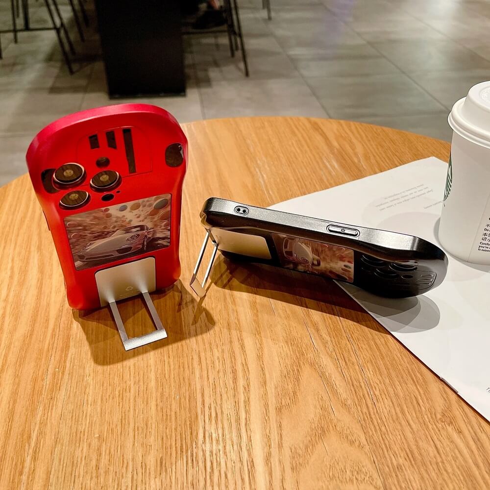 Sports Car Phone Case with Sliding Stand Holder