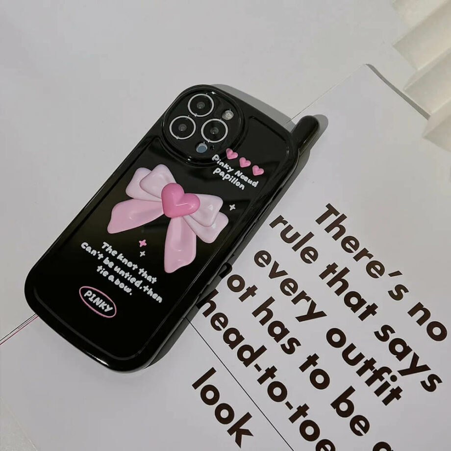 Pink Bow Mobile Phone Case with Antenna