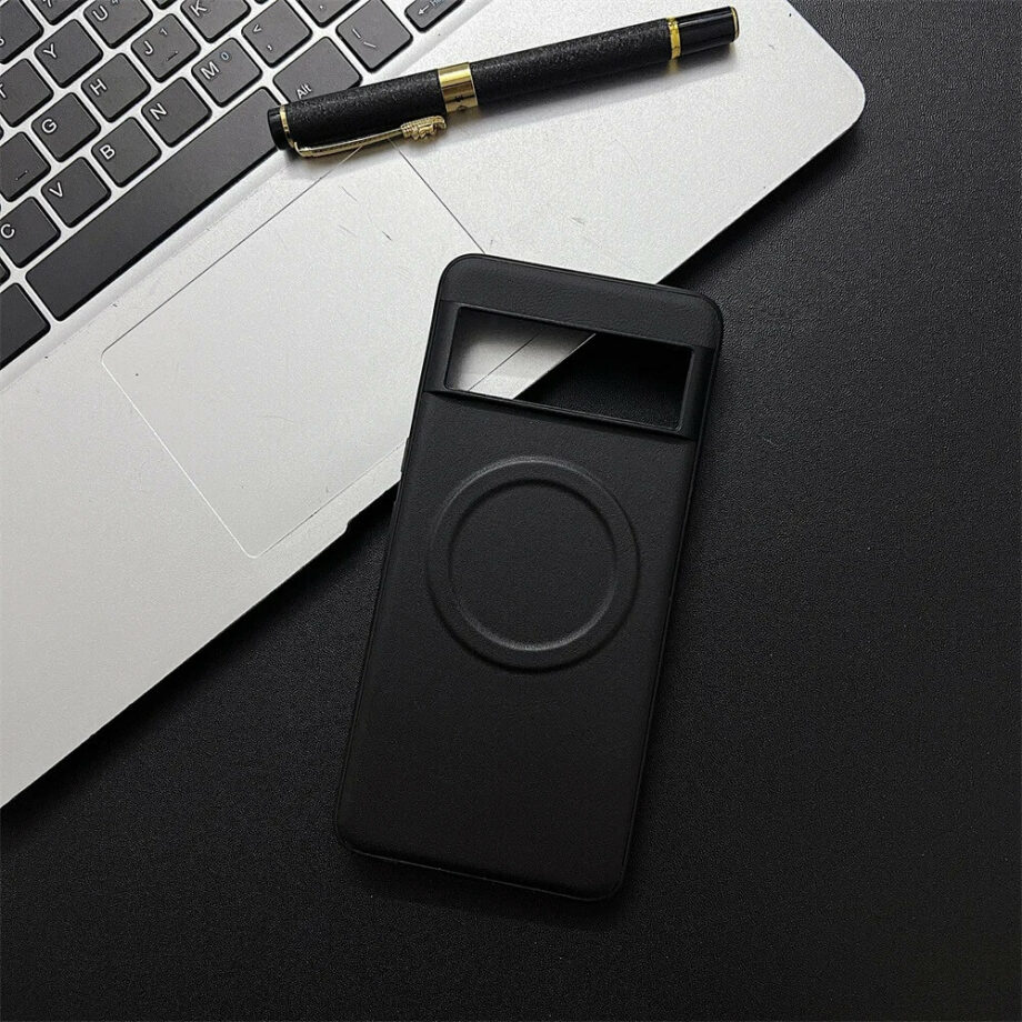 Google Pixel 9 Series Leather Case with MagSafe- black