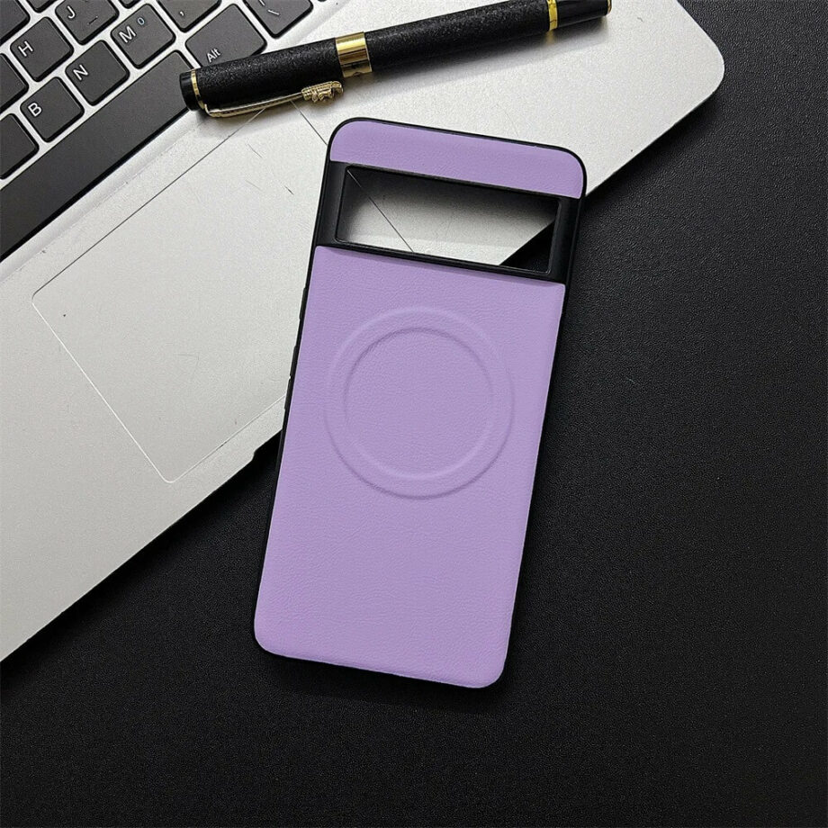 Purple Google Pixel 9 Series Leather Case with MagSafe