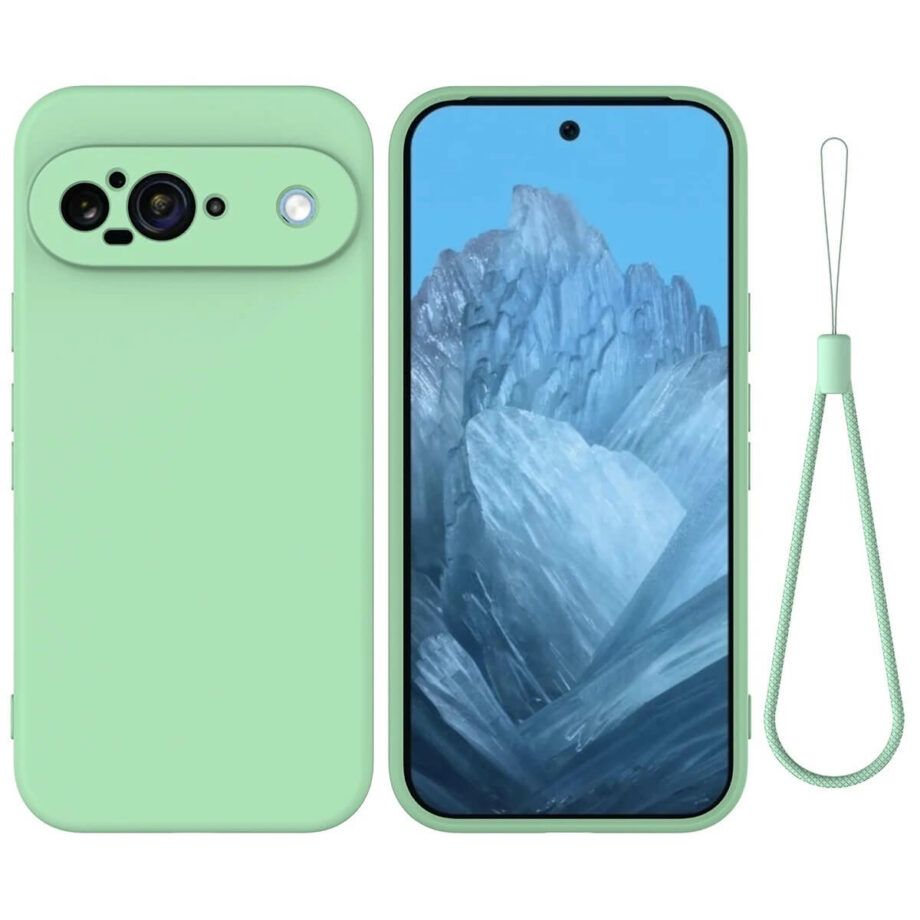 Candy Color Google Pixel Case With Wrist Strap -green