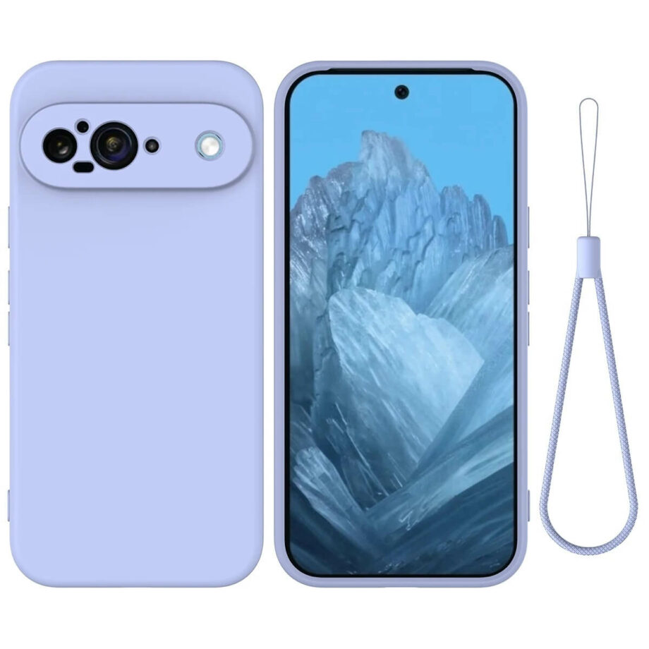 Purple Candy Color Google Pixel Case With Wrist Strap