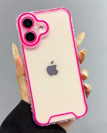 Luminous Neon Fluorescent Clear Case for iPhone 16 Series